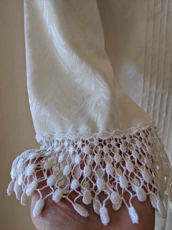 Vintage White Blouse, Victorian Style Top, Romant… - image 5
