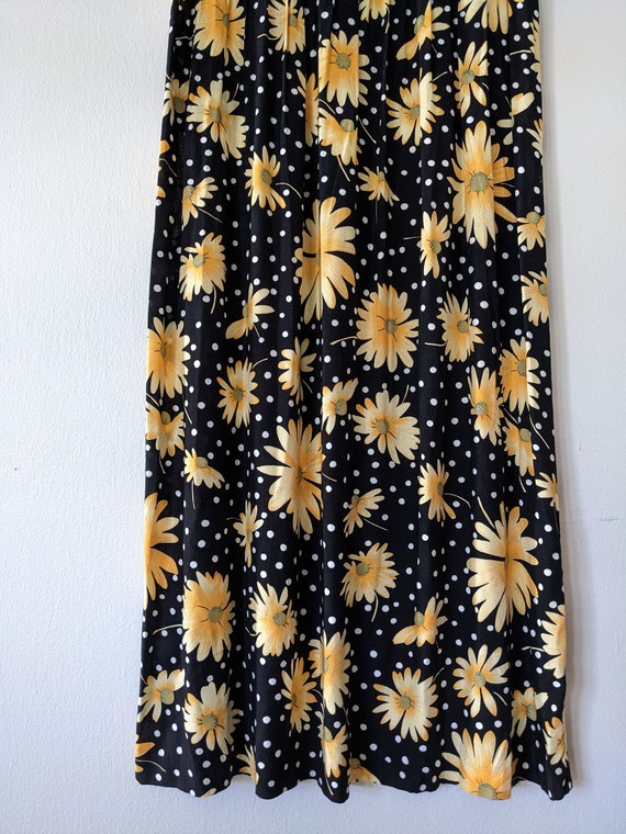 90s Sunflower Dress, 90s Grunge Dress, Sunflower … - image 4