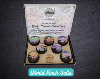 Personalized Gift, World Pinch Salts Gift Set – Atlas Flavours