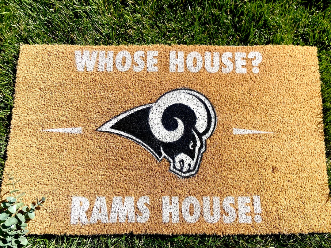 Rams Doormat Rams Home Decor Rams LA Rams Rams Customizable Doormat