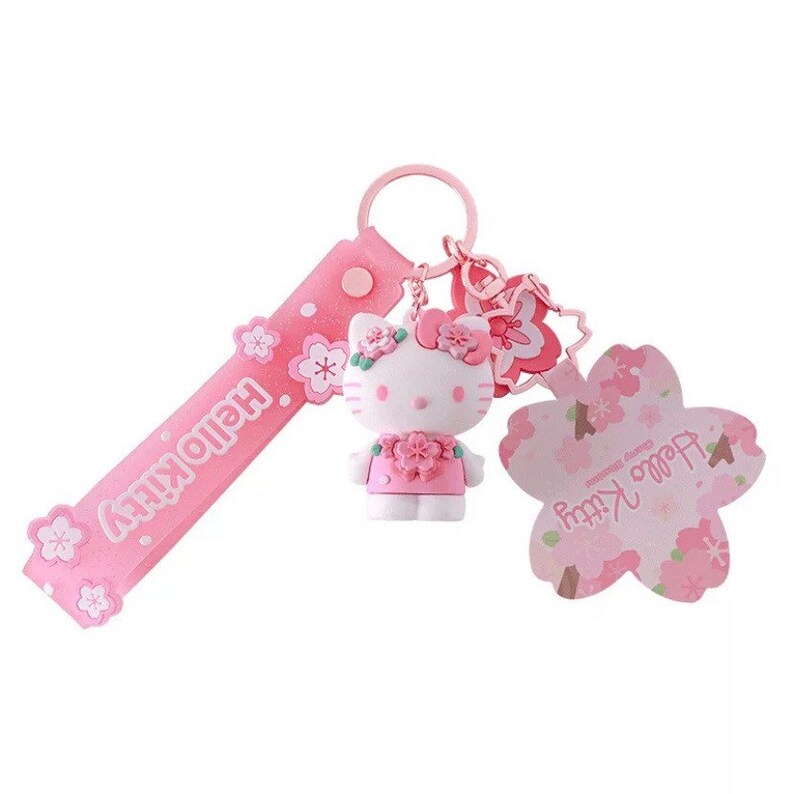 Sanrio Sakura Cherry Blossom Keychains Etsy
