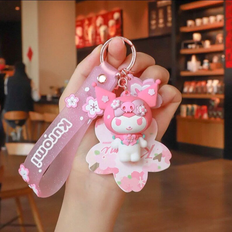Sanrio Sakura Cherry Blossom Keychains Etsy