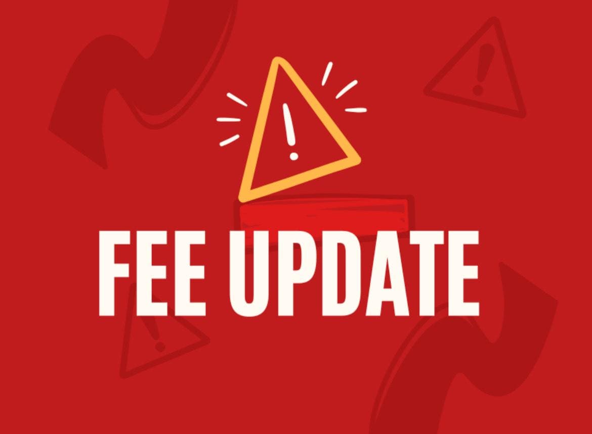 Update Fee