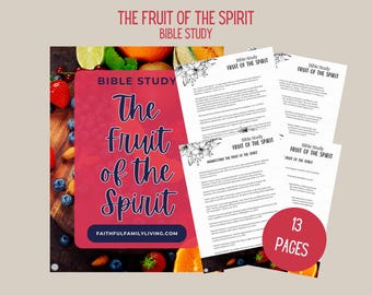 Fruit of the Spirit Bible Study: Scripture Reflection (Digital Download)