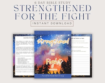 Armor of God Bible Study Printable, Ephesians 6 Devotional Workbook (Digital Download)
