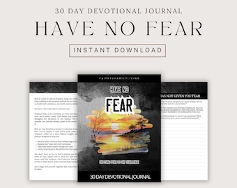 Have No Fear Devotional Journal: 30-Day Bible Study (PDF Download)