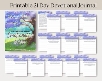 Diario devocional de 21 días para el bienestar emocional: Estudio bíblico cristiano (Descarga digital)