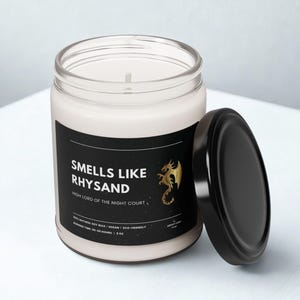 Smells Like Rhysand Candle High Lord of the Night Court Gift for Book Lovers Funny Acotar Fan Gift Fantasy Book Inspired Candle Acomaf Gift
