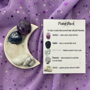 Crystal Peace Pack - reduces anxiety, bring calm and relaxation