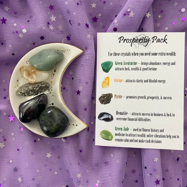 Crystal Prosperity Pack - abundance in wealth, business, and luck.