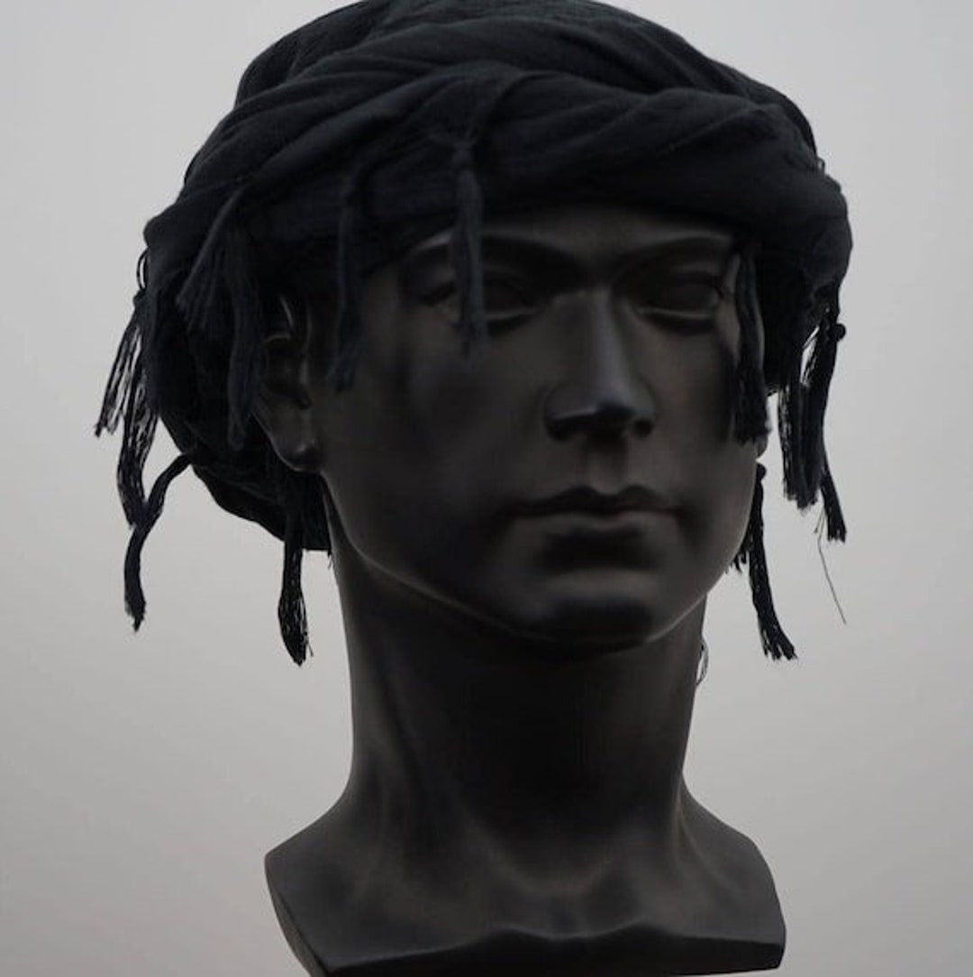 Men Black Turban Men Halo Headwraps Durag Turban Hat for Men Multiple ...