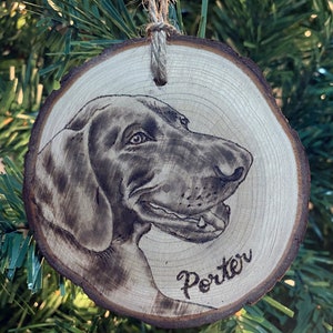 Custom Wood-Burned Pet Portraits on Natural Wood image 4