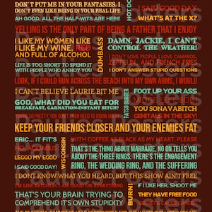 Plakat serialu That 70s Show; Wydruk cyfrowy; Cytaty; Dekoracja ścienna; PROGRAM TELEWIZYJNY