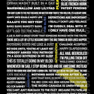 How I Met Your Mother Tv Series Poster, Digital Print, Wall Decor, Tv Series Art, Digital Download, Quotes, Funny Sayings, Wall Art,