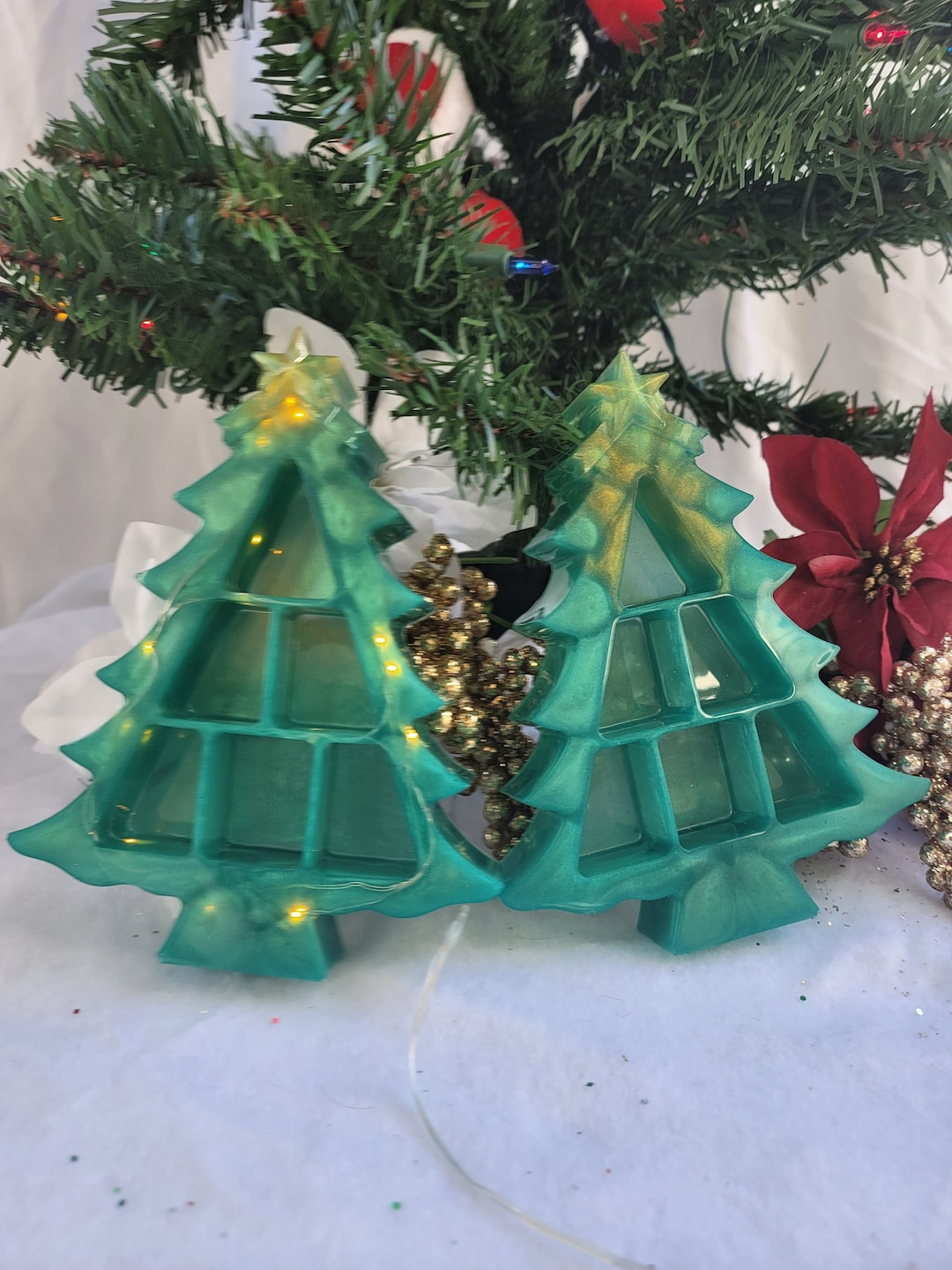 Resin Tree Shelf Christmas Tree Tray Christmas Tree Shelf Trinket