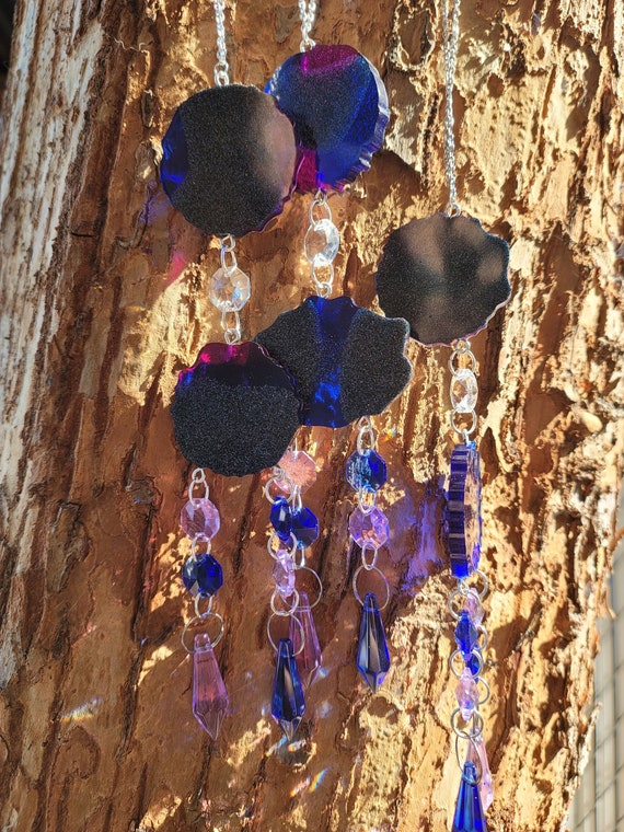 Multi prism Suncatcher - car suncatcher - crystal prism suncatcher - Suncatchers for Windows - hanging window decor -patio decor-holographic