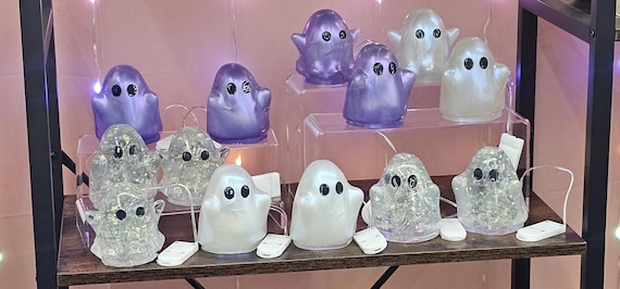 Handmade Resin Light Up Ghost - Spooky Halloween Nightlight