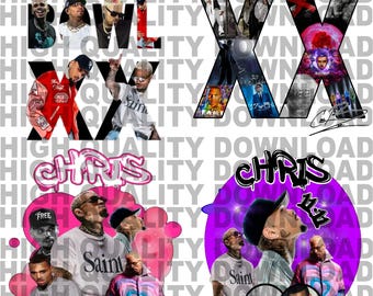 Chris Brown Fan Art PNG: Breezy Bowl XX Clip Art (Digital Download)