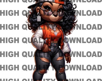 Graffiti Hip Hop Teddy Bear, Female Teddy Bear, Cartoon Girl Teddy Bear, sublimation, digital download, t-shirts png