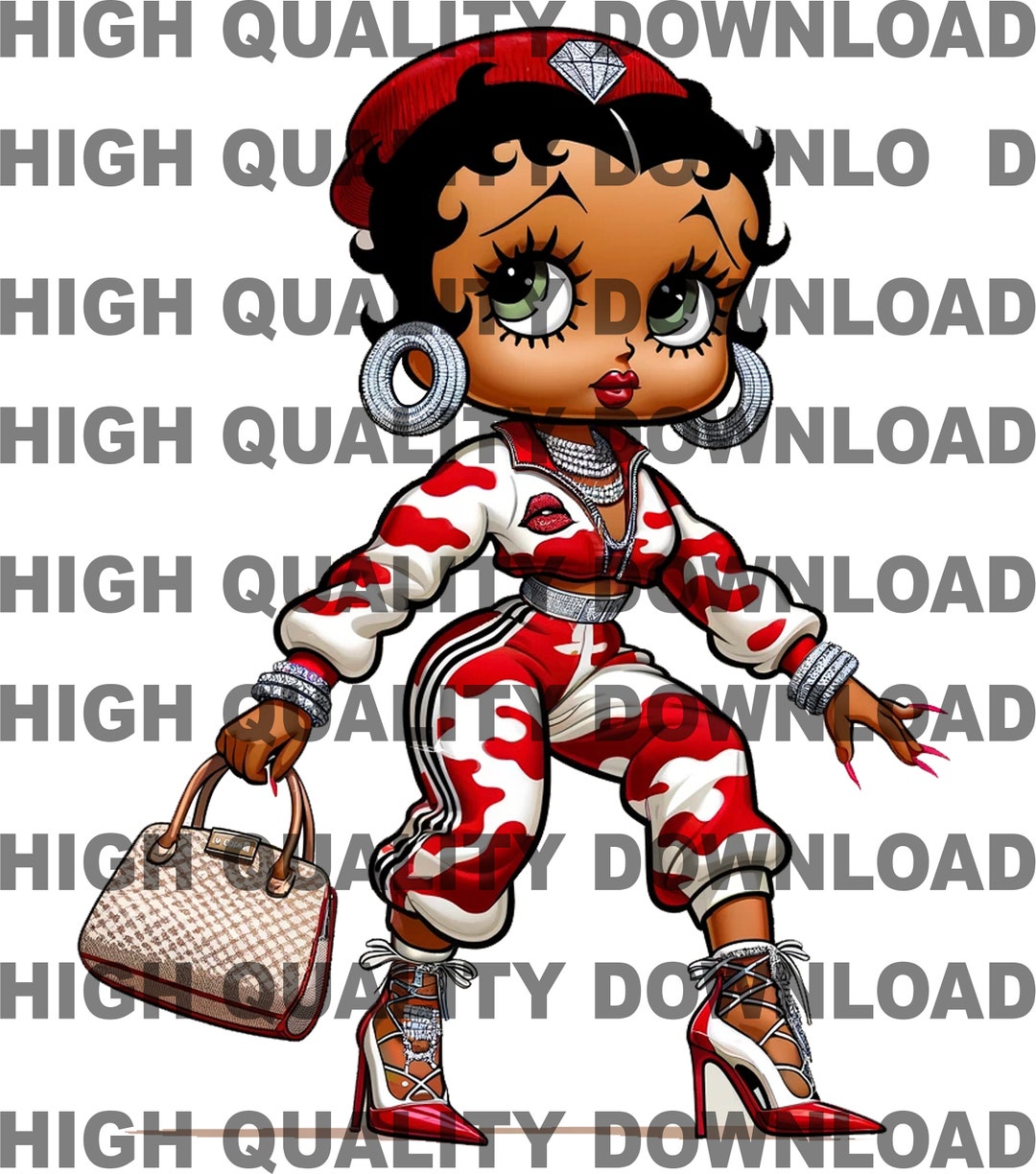 Black Betty Boop Png, Black Betty, Betty Png, Female, Girl Cartoon ...