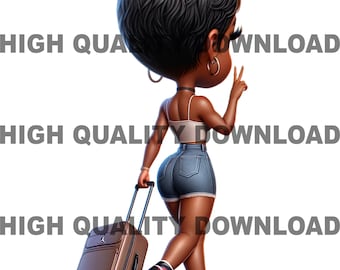Wycieczka Melanin Girlfriends PNG, Clipart Divas, Projekt Tumblera (Pobieranie cyfrowe)