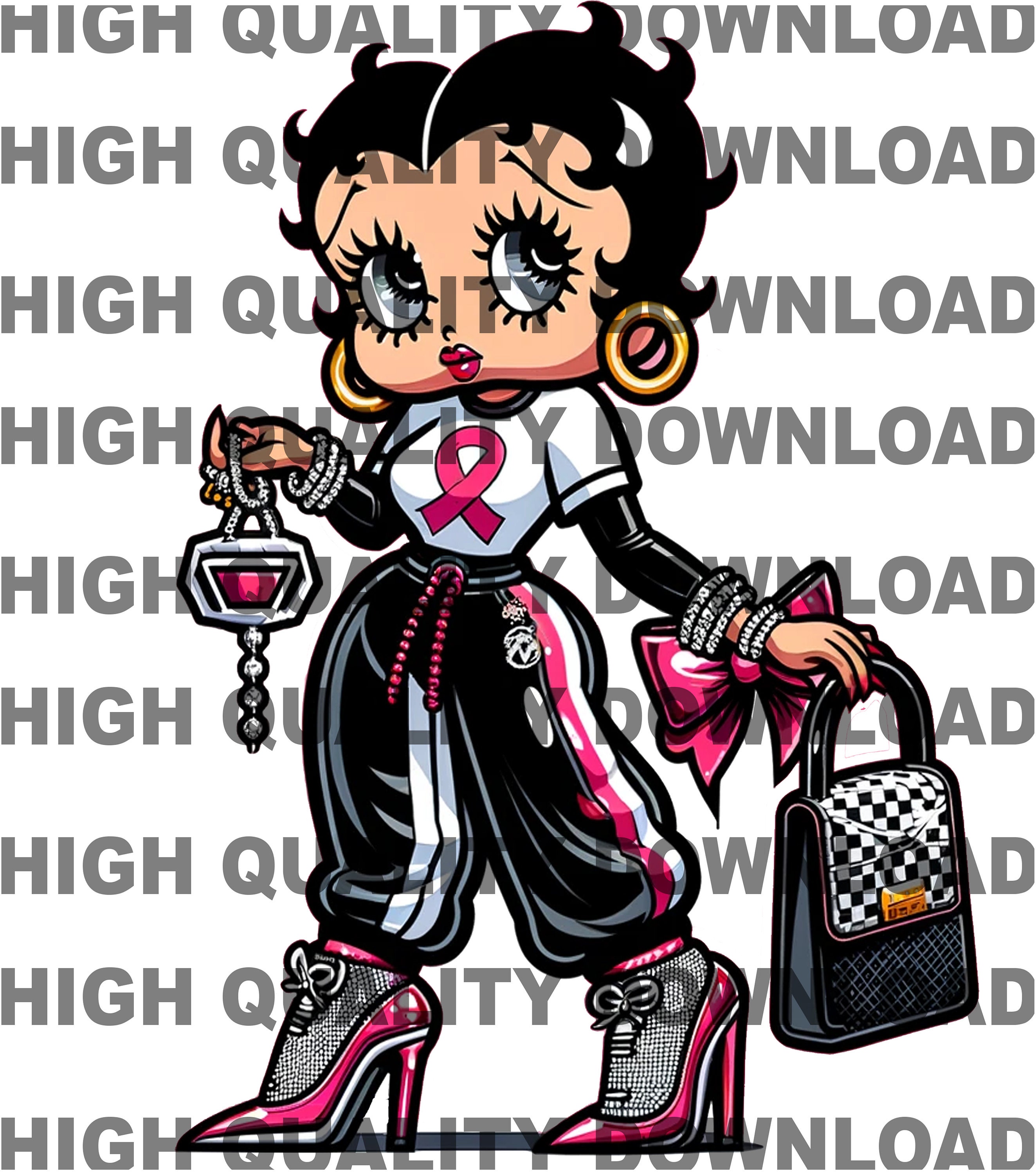 Betty boop png, Betty Brustkrebs, Betty png, weiblich, Brustkrebs png, Krebs, Sublimation, digitaler Download, Pink, PNG