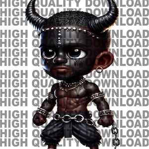 Grenada Jab Jab Chibi, Carnival Festival Male, png, Boy Jab Jab in Grenada,  Chibi png, digital, Grenada png, Black png,
