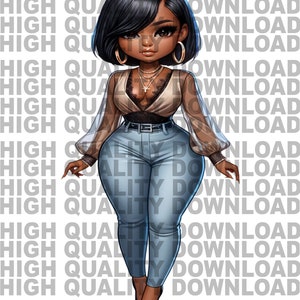 Female Boss, Betty png, Female Cartoon,  Girl, Girl Boss, sublimation, digital download, png, Chibi fur