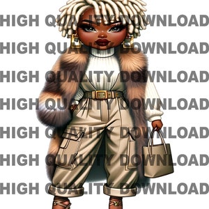 Female Boss, Black Betty, Betty png, Female Cartoon,  Girl, Girl Boss, sublimation, digital download, png, Fur