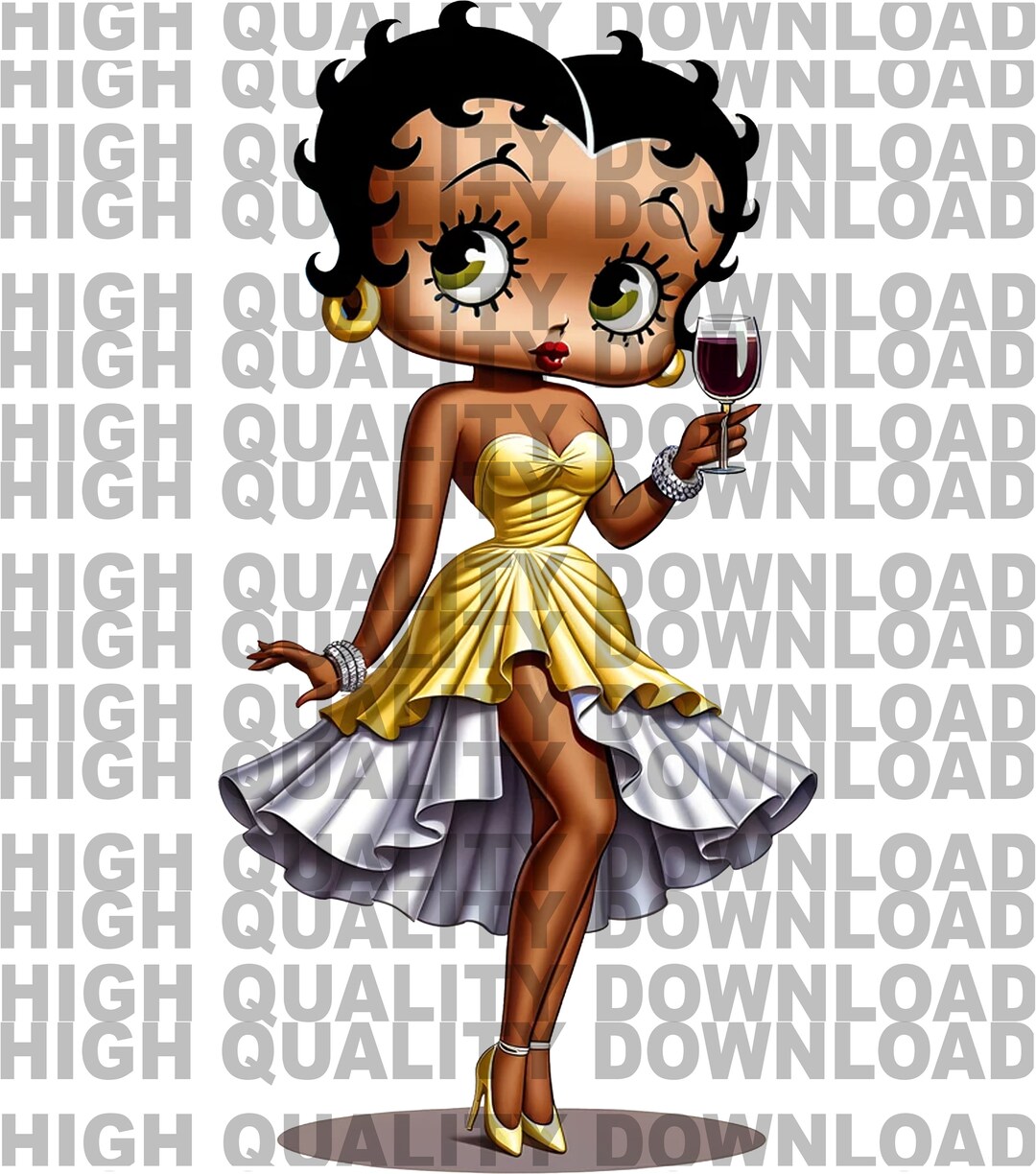 Black Betty Boop Png, Black Betty, Betty Png, Female, Girl Cartoon ...