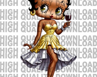 Black Betty Boop Png, Black Betty, Betty Png, Female, Girl Cartoon