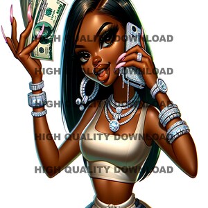 Female Boss, Black Betty, Betty png, Female Cartoon,  Girl, Girl Boss, sublimation, digital download, png, jpeg