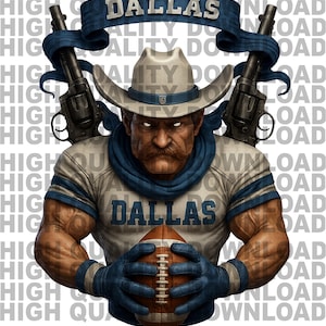 Dallas Football 3D PNG – High-Def Digital Download - Personal & Commercial Use