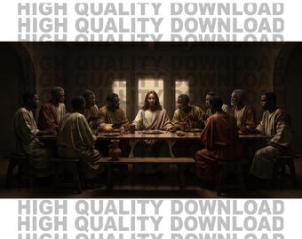 Última Cena de Jesús PNG, Diseño Cristiano (Descarga Digital)