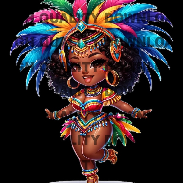 Carnival Chibi,  Betty boop png, Carnival Festival girl, Betty png, Female Trini,  Chibi png, digital, Jamaica png, Black png, Trinidad pnd