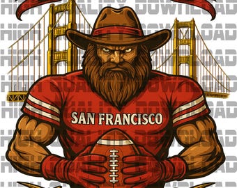 Fútbol de San Francisco PNG – Golden Gate, Gold Miner (Descarga digital)