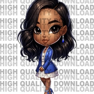 Blue and white sorority digital download png
