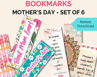 Bookmarks - Mother's Day, Set of 6