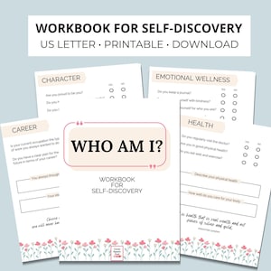 Self-Discovery Workbook, Who Am I Workbook for Personal Growth