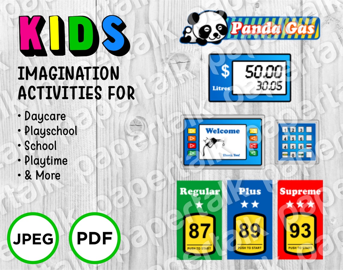 Gas Station Printables, Kids,imagination,play,diy,playschool,activities,learning,toddler,svg