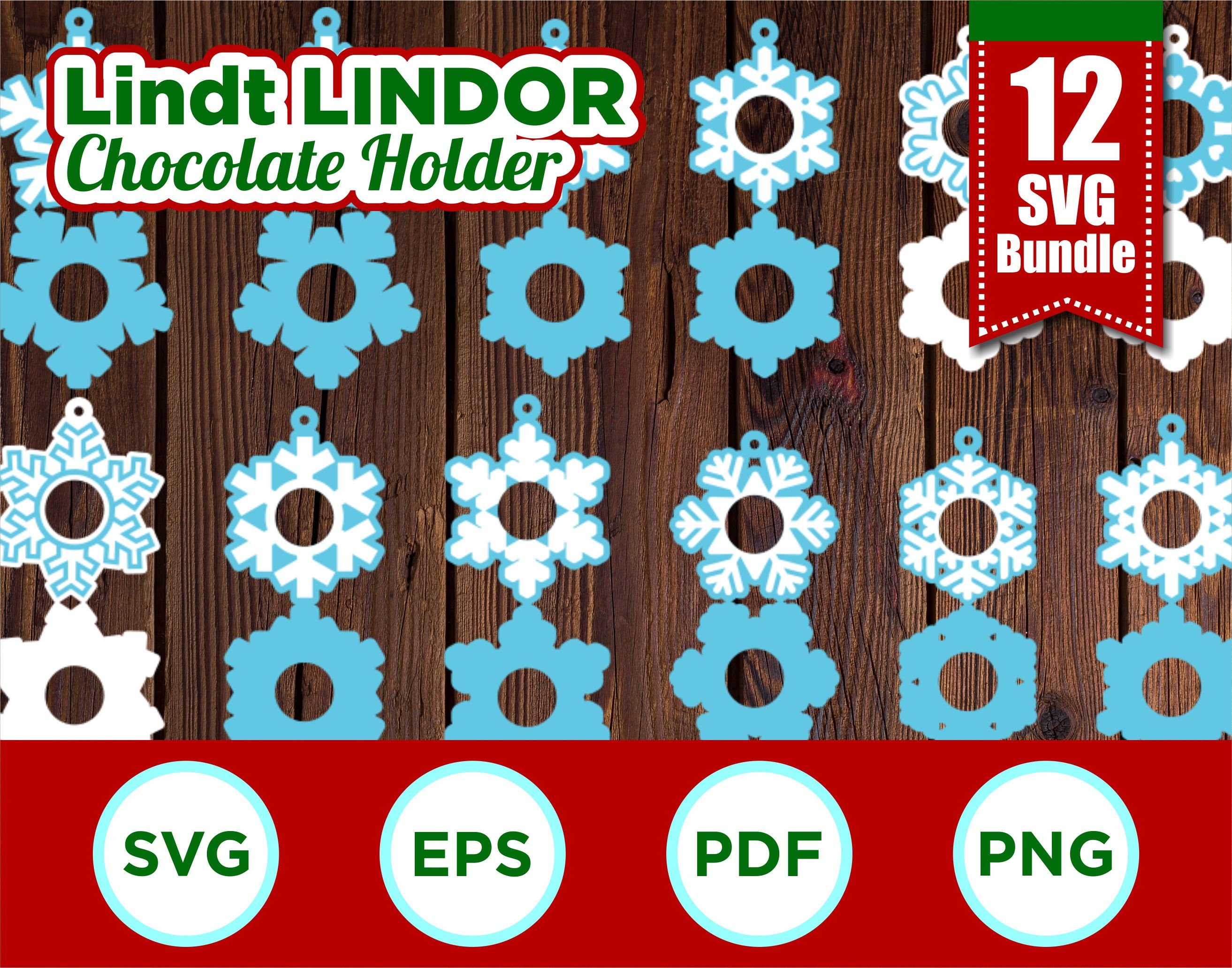 Snowflakes Lindor Holder SVG Bundle, Chocolate,lindt,ornaments,christmas,favor,decorations,candy,filler,stocking  Stuffer,tree,snow,vector,id - Etsy, image size:2626x2064