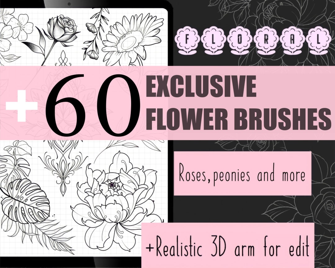 Flower Brushes for Procreate App - Etsy