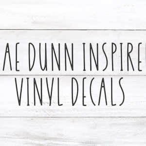 Rae Dunn Inspired Text Decal - Choose your size & color - Any word, name, label