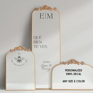 Calcomanía de espejo "Que Bien Te Ves" para bodas, calcomanía personalizada para espejos de bienvenida para bodas