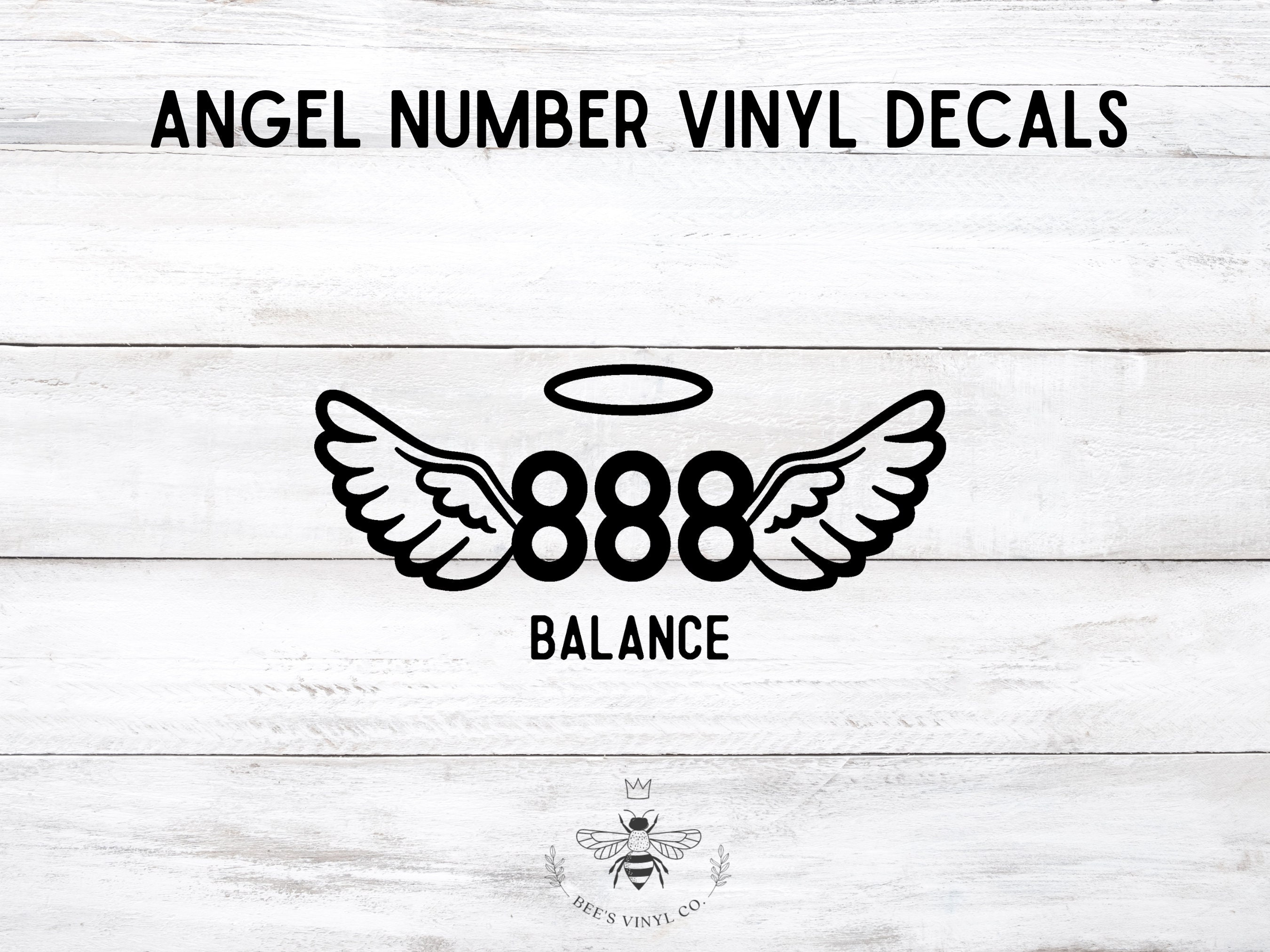 Angel Numbers Vinyl Decal - Choose Your Number, Color, and Size ...