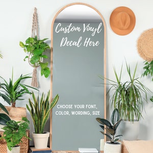 Personalisierter Spiegel Aufkleber für Hochzeiten, Duschen, Partys, Events - Willkommensschild Spiegel Aufkleber, personalisierter Aufkleber für Willkommensschild, Hochzeit Willkommen