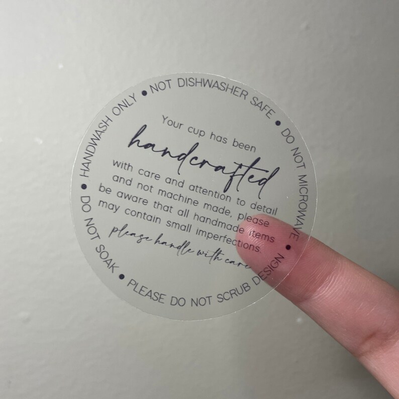 Printable Care Instructions for Vinyl Mugs Cup and (Download Now) Etsy