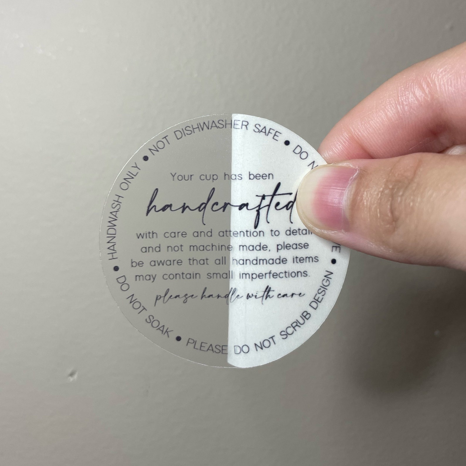 Printable Care Instructions for Vinyl Mugs Cup and Tumbler Etsy