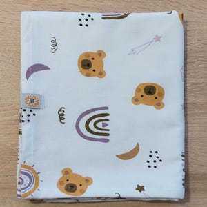 Cozy Teddy Bear Dreams: Soft Flannel Baby Blanket for Newborns, Toddlers, and Kids