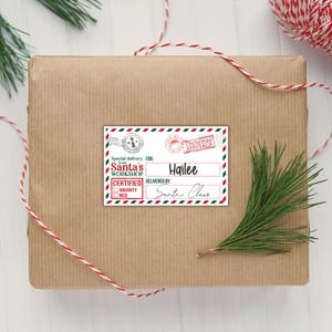 Personalised Christmas Delivery Present Stickers